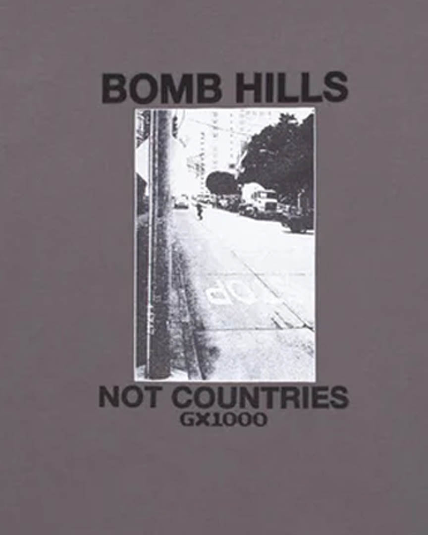 Bomb Hills Not Countries T-Shirt - Charcoal