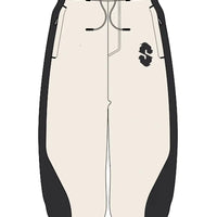 2.5 Ply Recession Snow Pants - Marshmallow/Black