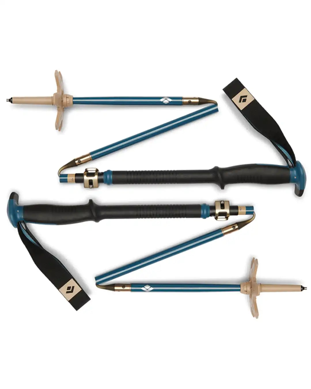 Traverse Compactor Splitboarding Poles - Creek Blue