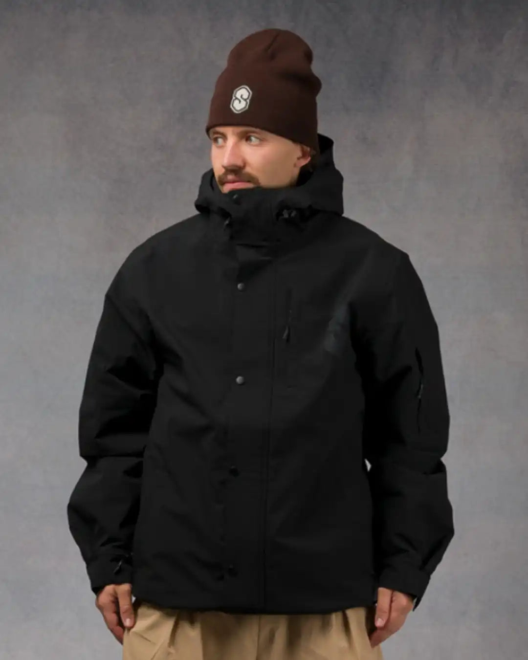 Insulated Sports Winter Jacket - Black
