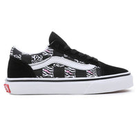 Old Skool Shoes - Zebra Daze Black