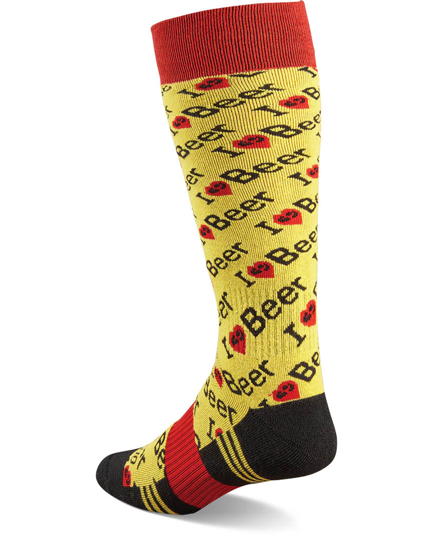 Chaussettes isolantes Tm Merino Socks - Yellow