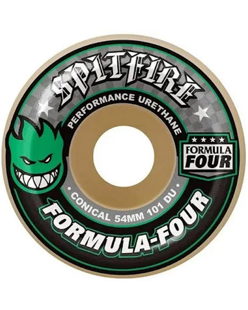 F4 101D Conical Skateboard Wheels - Natural