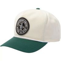 Hightop Snapback Hat - White/Green