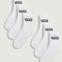 Classic Half Crew 6Pack Socks - White
