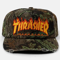 Casquette Flame Distressed Snapback - Camo