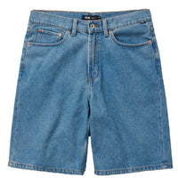 Check-5 Baggy Denim Shorts - Stonewash Blue