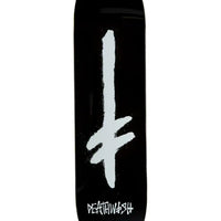 Gang Spray Skateboard Deck - Black/White