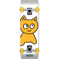 Big Cat Complete Skateboard - White 7.0
