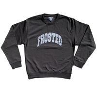 Cotton Ouaté Varsity Logo Crewneck - Faded Black