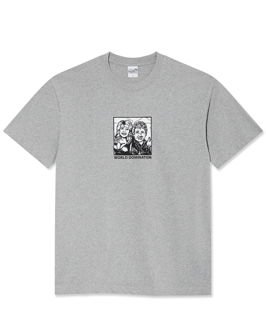 T-Shirt World Domination - Heather Grey