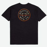 T-shirt Crest Ii S/S Stt - Black/Persimmon Orang/Sand