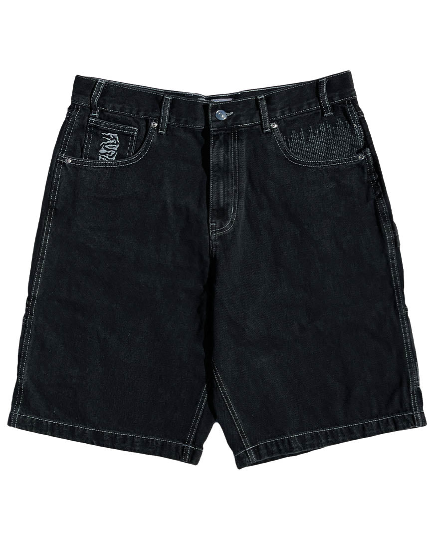 Cpu Jorts Baggy Shorts - Off Black