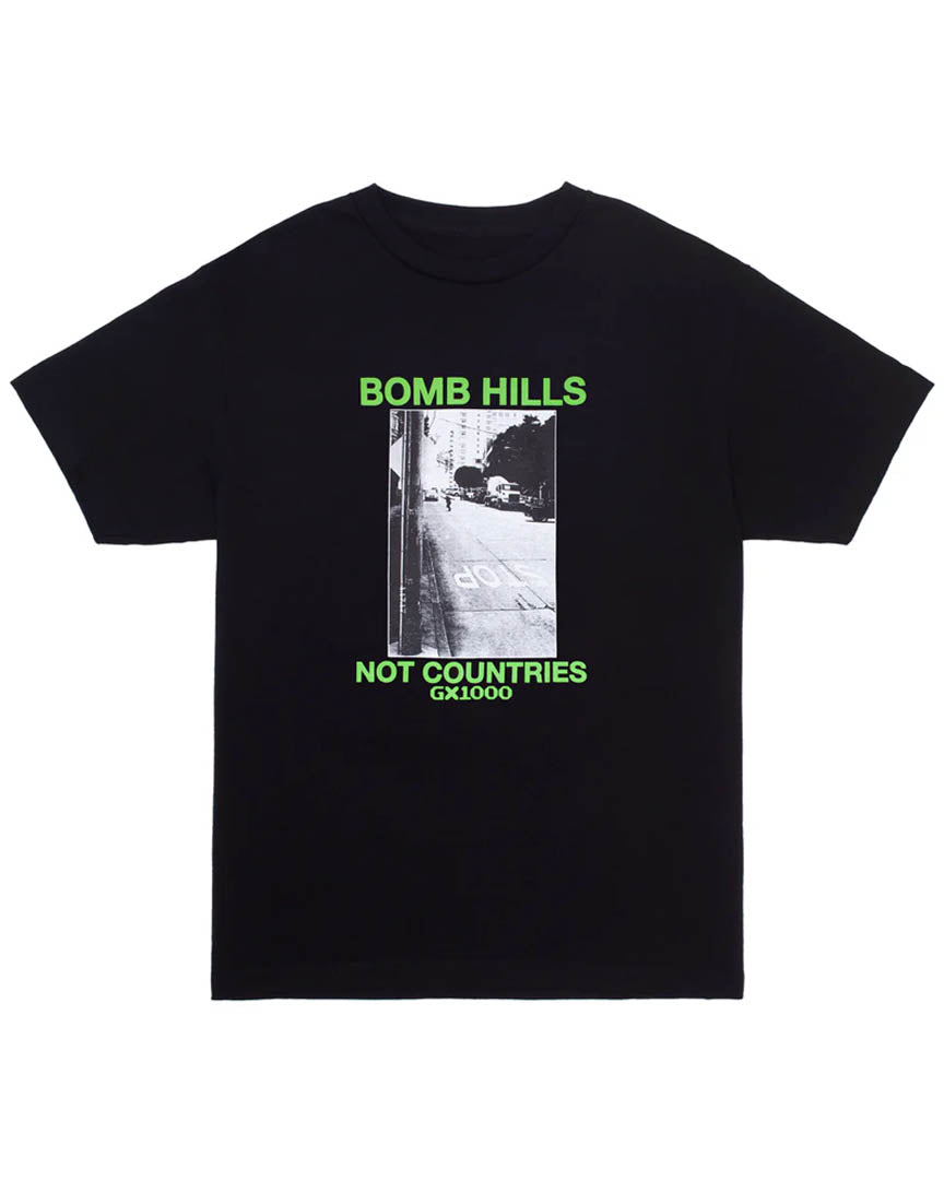 Bomb Hills Not Countries T-Shirt - Black