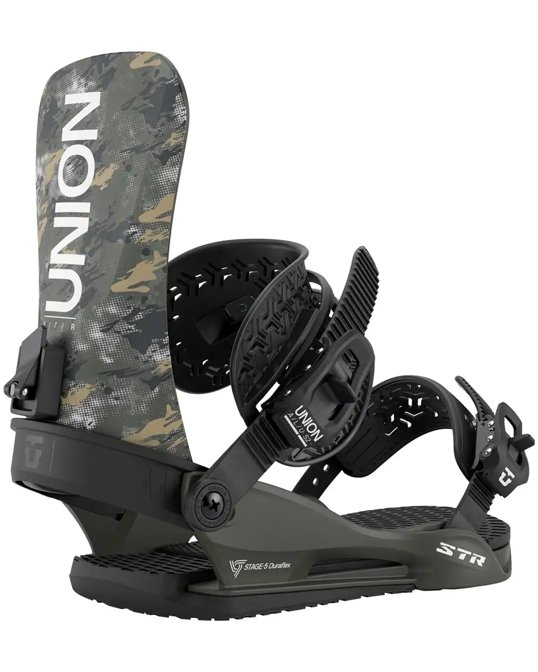 Str Snowboard Bindings - Camo 2026