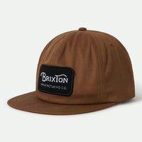 Grade Hp Snapback Hat - Dark Tan