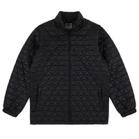 Convertible Micro Puffer Winter Jacket - Black