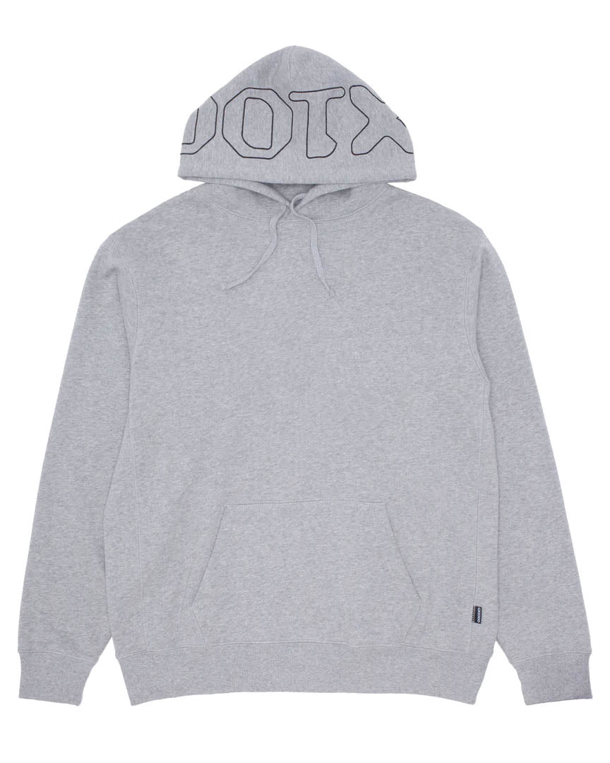 Og Logo On Hood Hoodie - Heater Grey