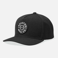 Crest C Mp Snapback Hat - Black