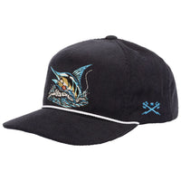 Bait Shop Snapback Hat - Navy