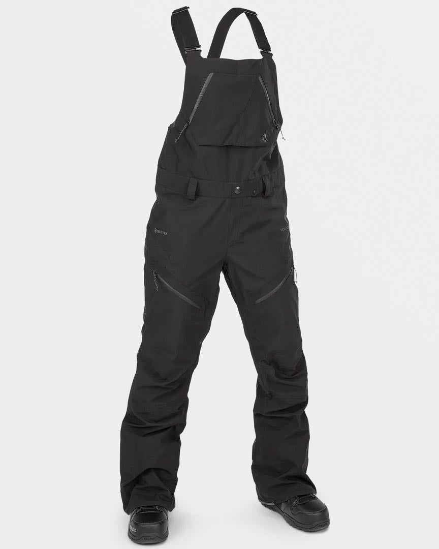 Elm Stretch Gore Bib Overall - Black