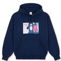 Dave Pink Dress Hoodie - Dark Blue