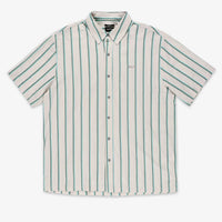 Cru Stripe Shirt - Beige/Pine Needle