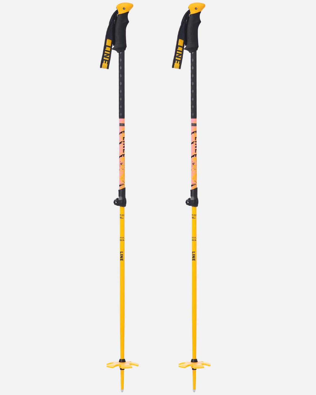 Vision Ski Poles - Orange