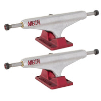 Stage 11 Hollow Delfino Skateboard Trucks - Silver/Red