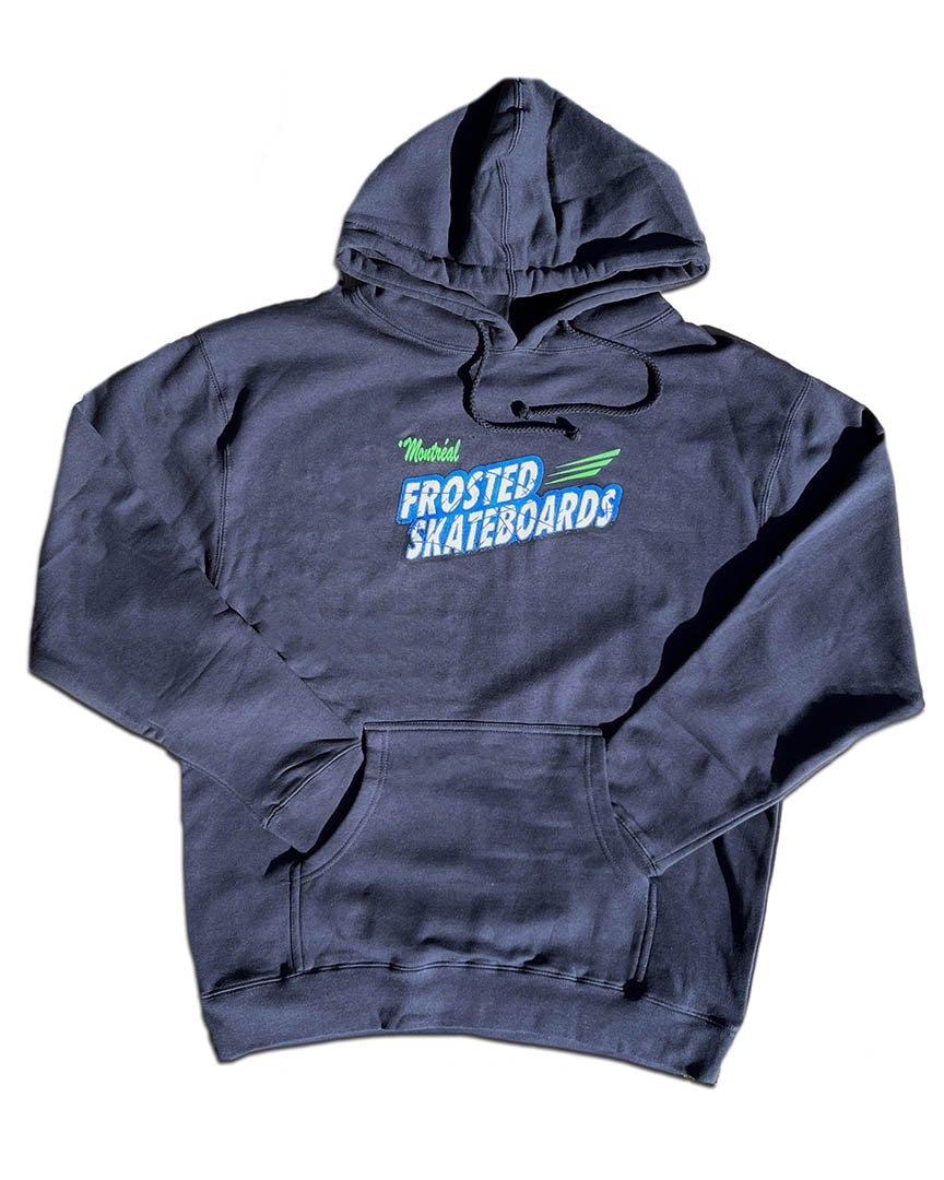 Hoodie Breakfast Logo - Navy