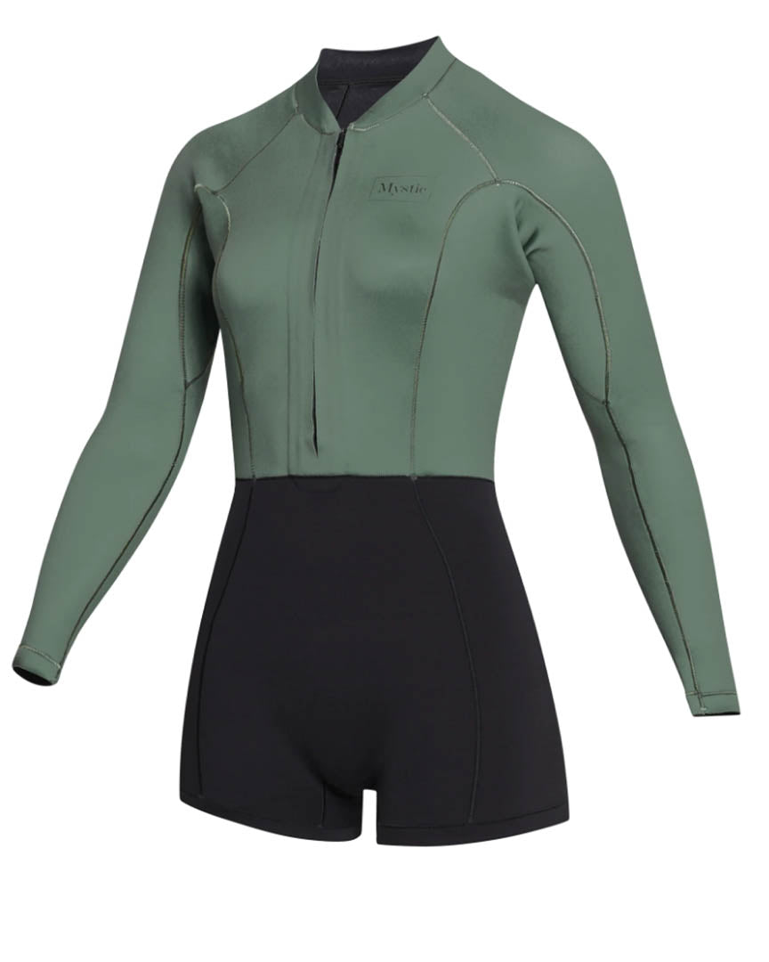 Lunar Longarm 2/2Mm Short Wetsuit - Dark Olive