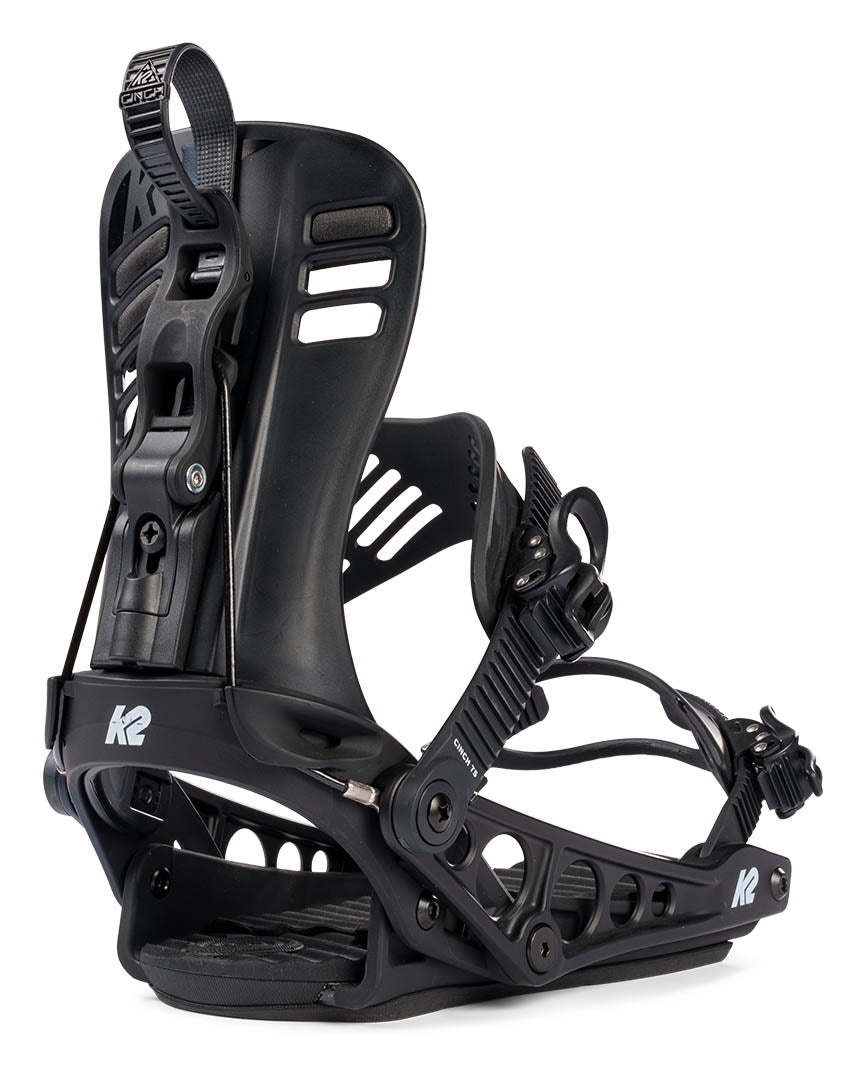 世界的に K2 Boutique – 2025 Black - Bindings Snowboard Ts Cinch スノーボード