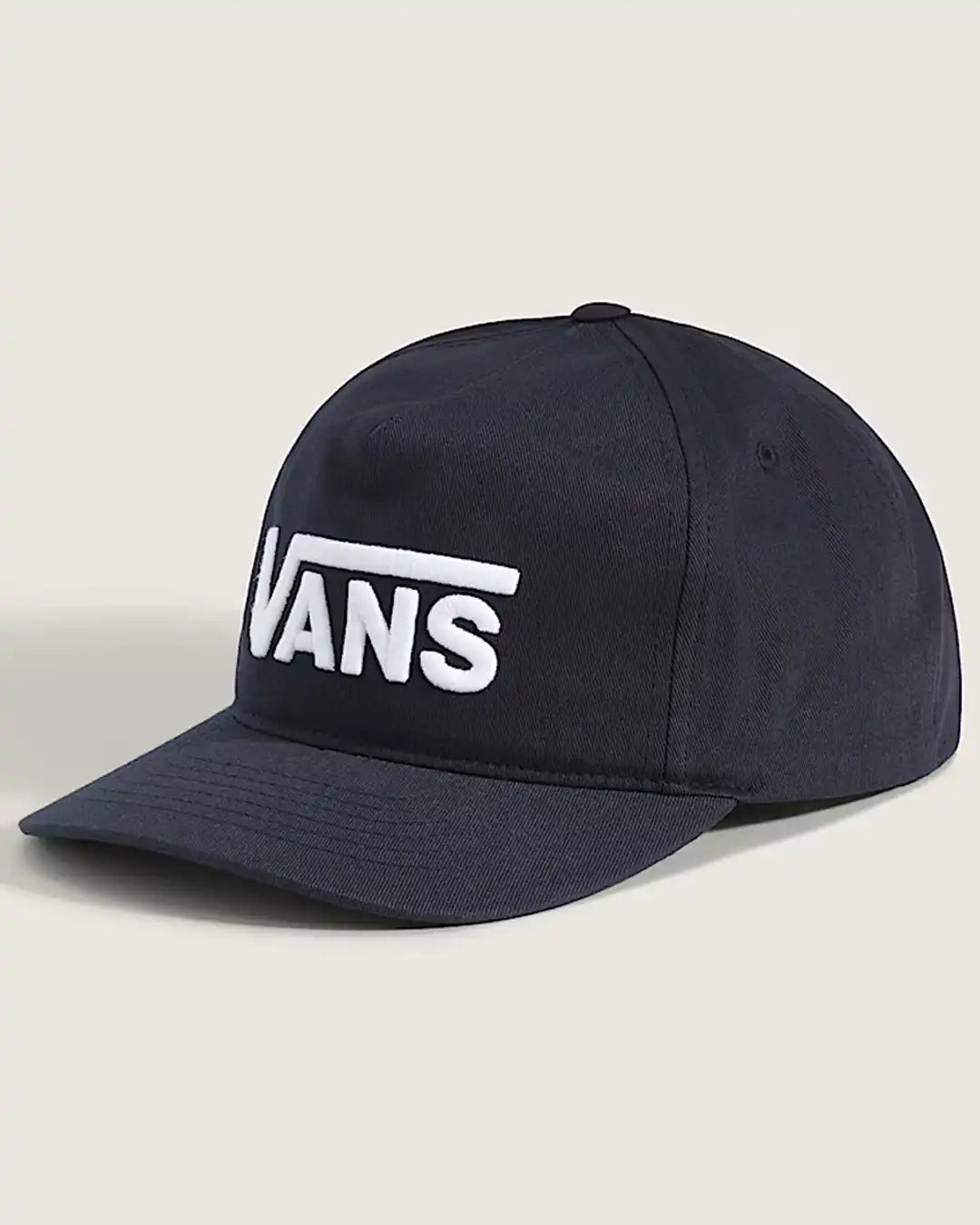 Drop V Logo Snapback Hat - Black