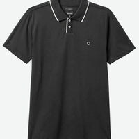 Mod Flex S/S Polo Knit Short Sleeve Polo Shirt - Black