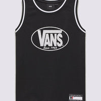 Boys Classic Oval Basketball Tank - Black