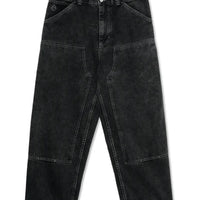 Big Boy Work Pants Knee Jeans - Silver Black