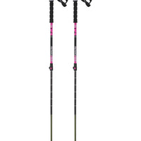 Pôles De Ski Steep Pro Vario S3 - Black/Rhoda