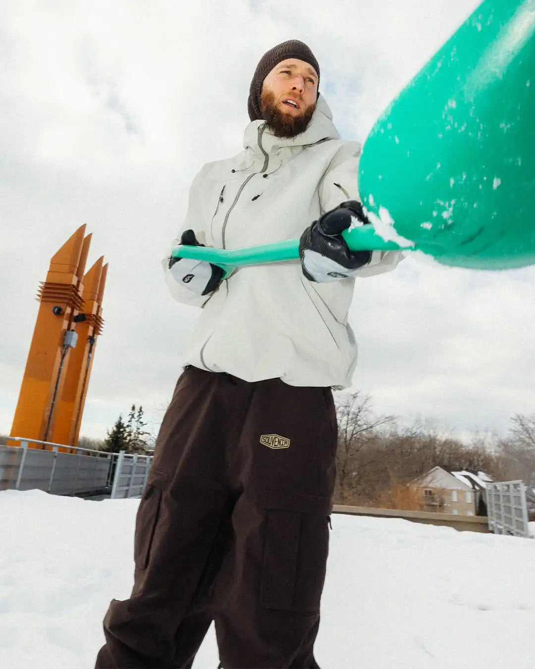 3 Ply Shell Winter Jacket - Putty