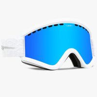 Egv Goggles - Matte White Neuron / Blue Chrome