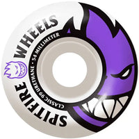 Bighead 99D Skateboard Wheels - White Purple 54mm