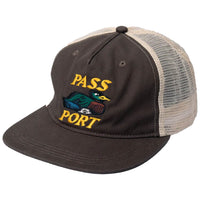 Fast Duck Workers Hat - Bark/Cream