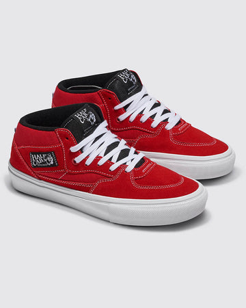 Skate Half Cab Shoes - Red/White