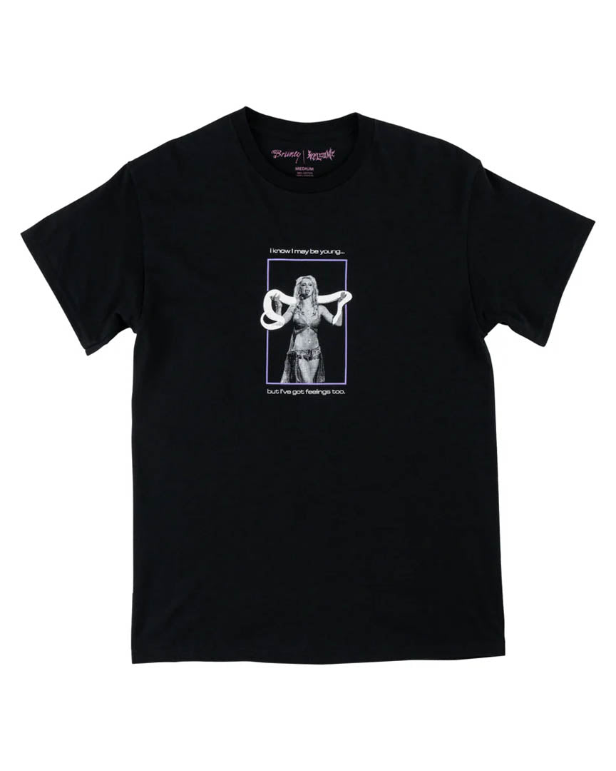 X Britney Spears Princess T-Shirt - Black