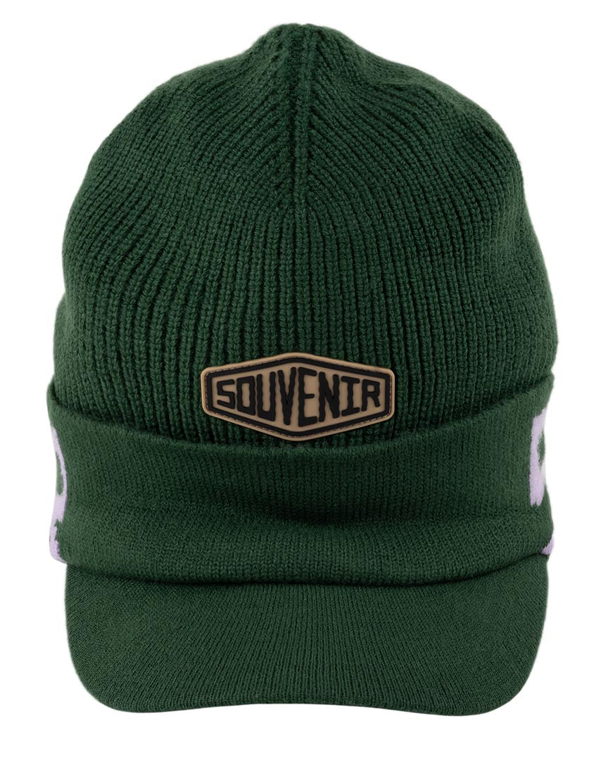 Tuque Jaquard Visor Beanie - Moss/Lavander