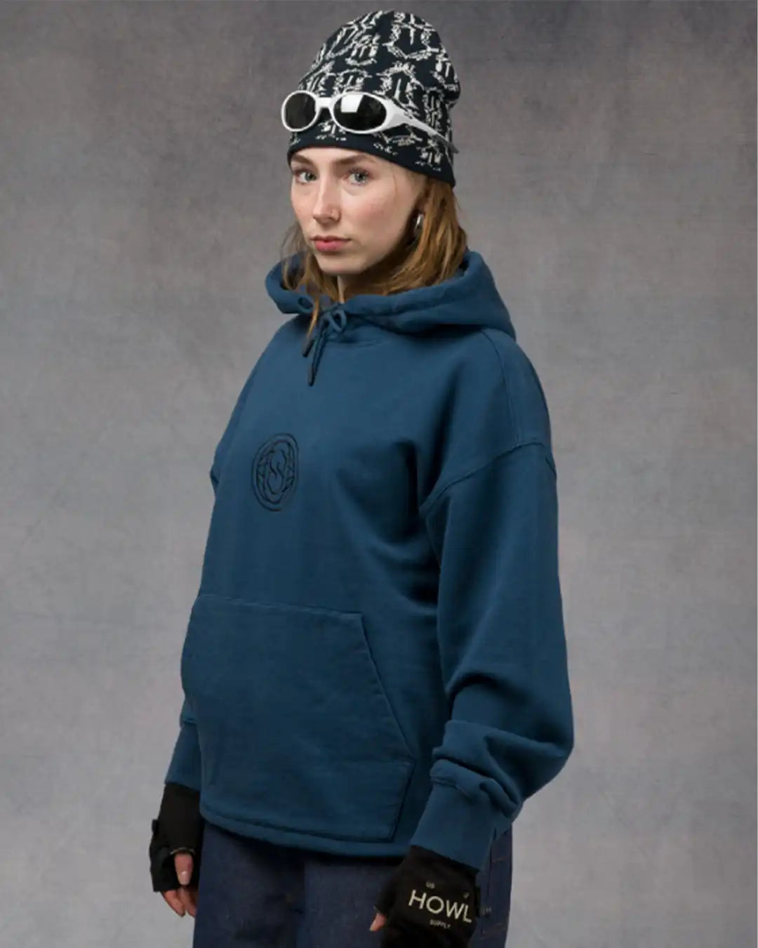 Enzyme Wash Hoodie - Vintage Blue