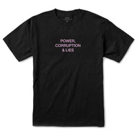 Power, Corruption & Lies T-Shirt - Black
