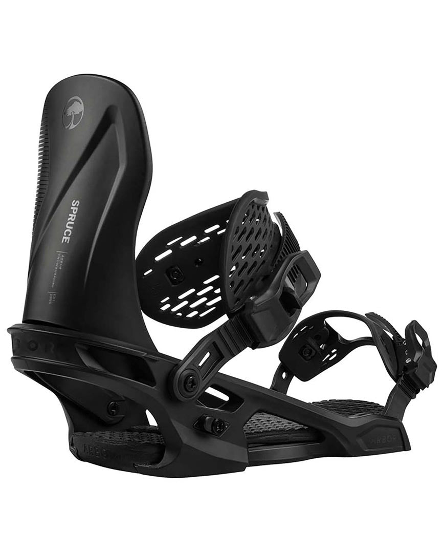 Spruce Snowboard Bindings - Black 2025