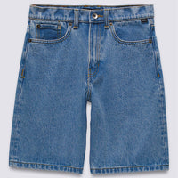 Kids Check-5 Baggy Denim Shorts - Stonewash