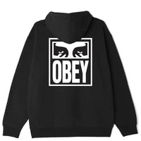 Hoodie Eyes Icon 2 French Terry - Black