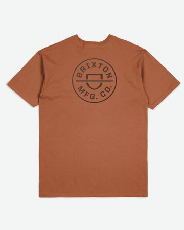 Crest Ii S/S Standard T-Shirt - Terracotta/Washed Black